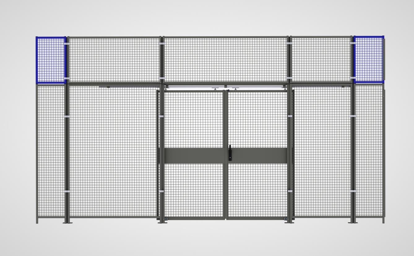 Aufsatz-Wandelement mit Gitterfüllung (System 9200)