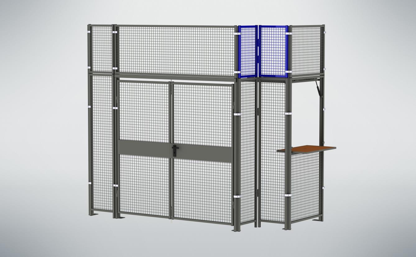 Vario-Eckaufsatzelement mit Acrylglas-Füllung (System 9200)