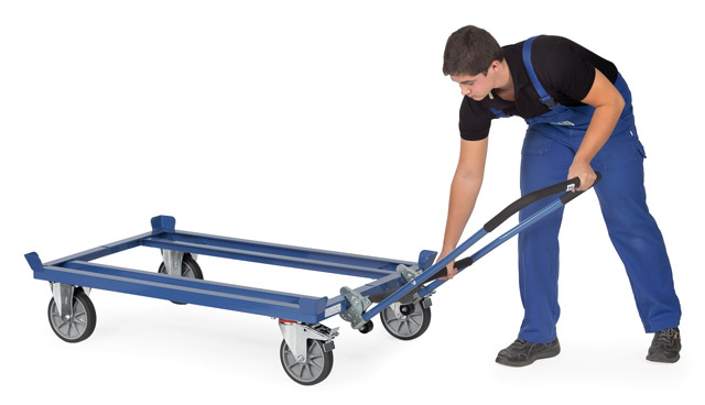 Einklink-Schiebebügel für Paletten-Fahrgestell