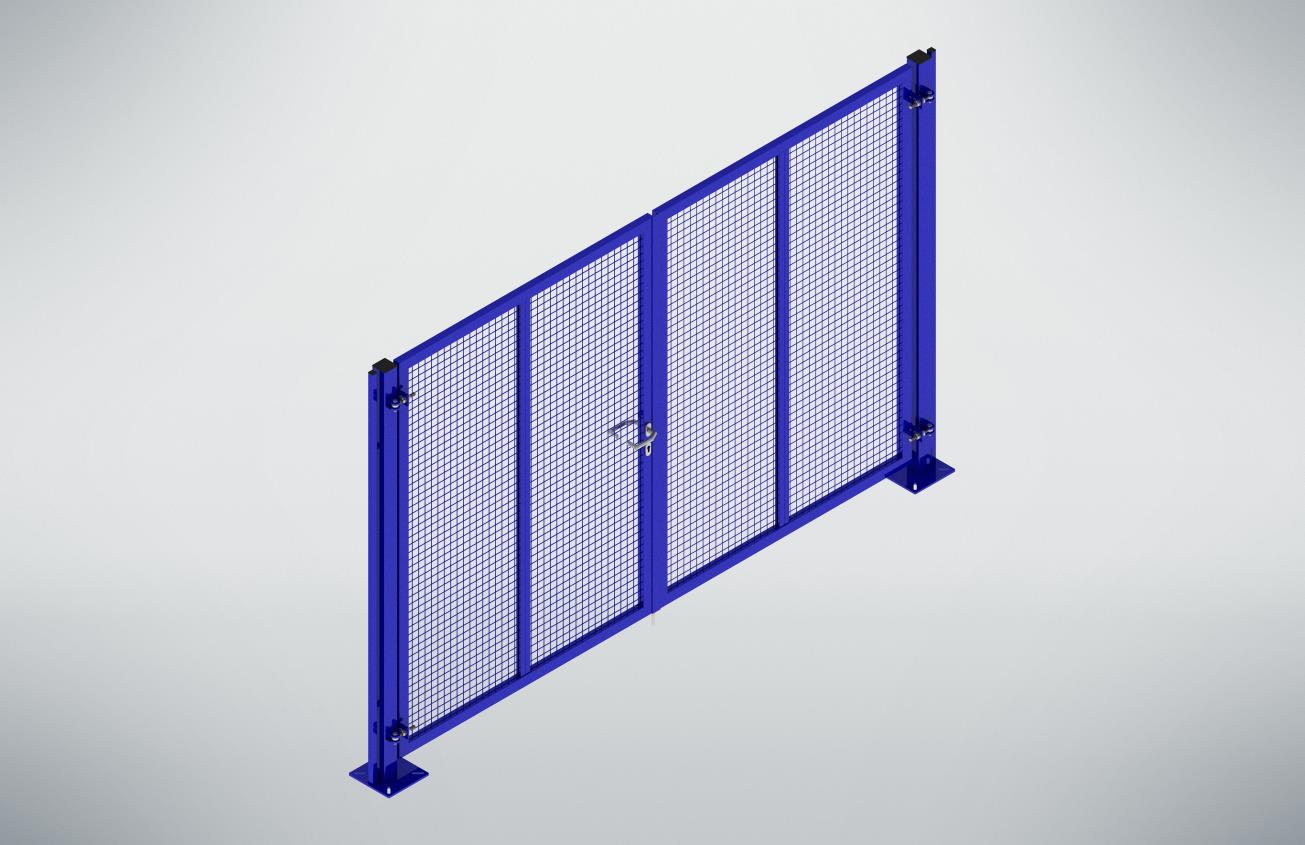 Großes Doppelflügeltor ohne begrenzte Durchfahrtshöhe