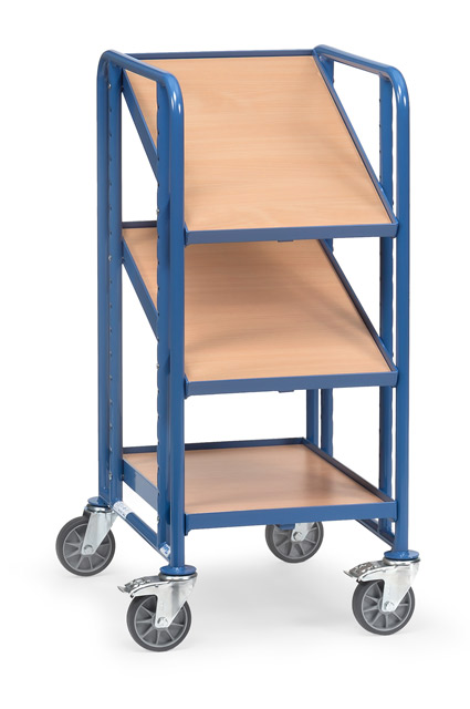 Eurokastenwagen mit verstellbaren Holzböden, Tragkraft 250 kg