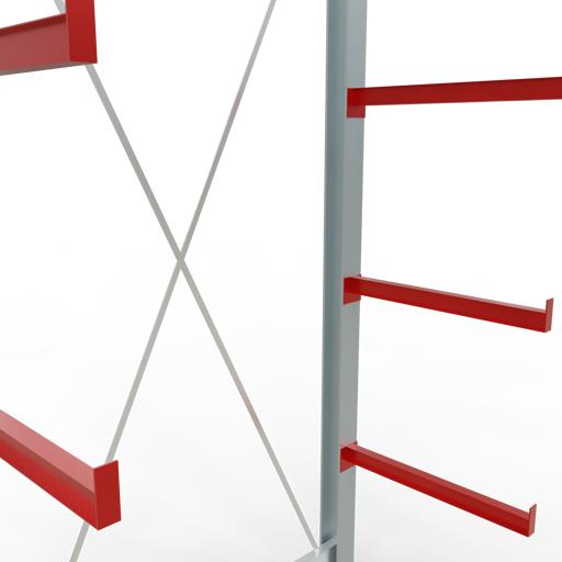 Einseitiges Kragarmregal-Set K6000 (für schwere Belastungen)