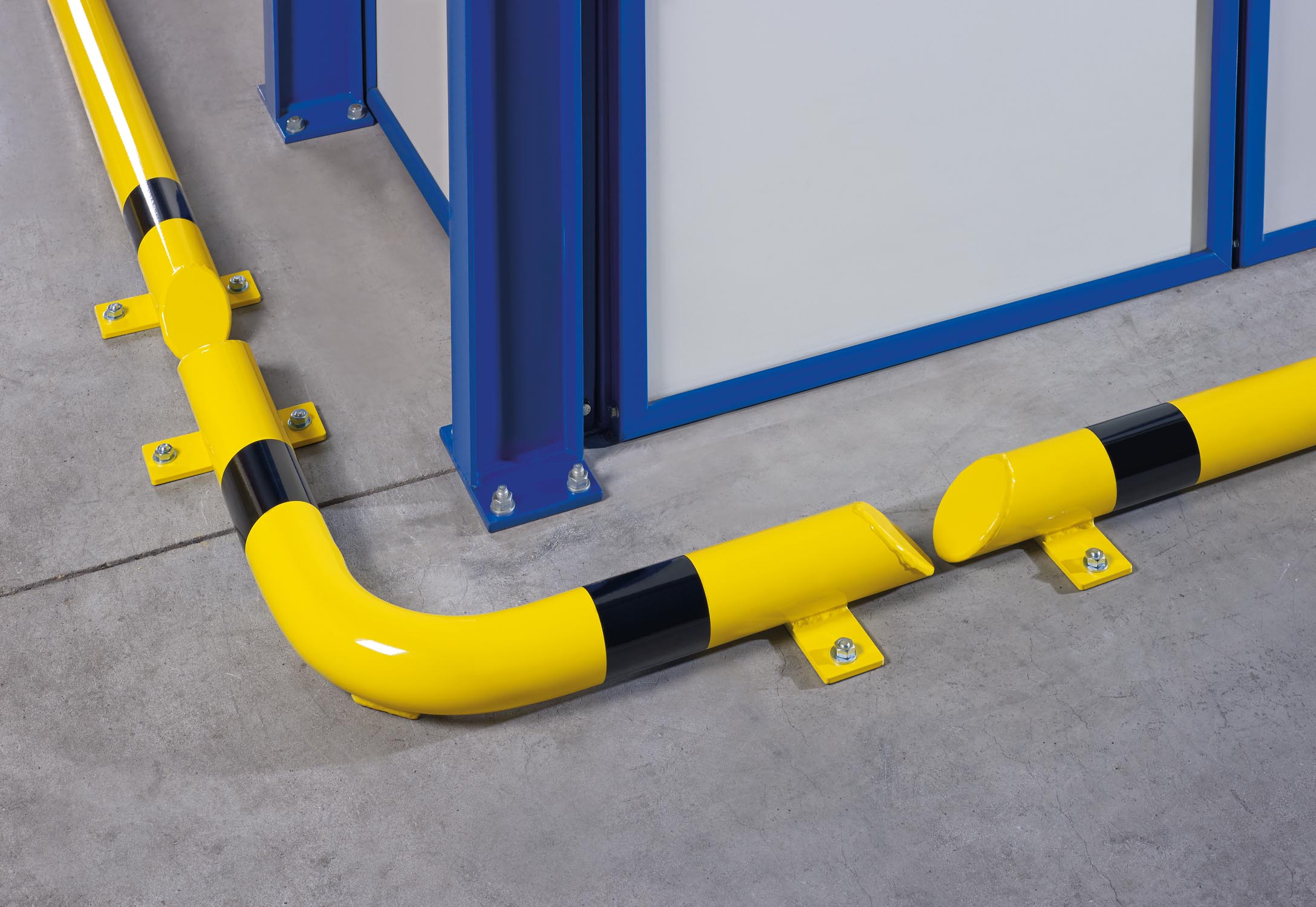 Rammschutzbalken, RAL 1018 zinkgelb