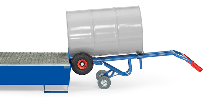 Fasskarre mit Stützräder, Tragkraft 300 kg | fetra 2079