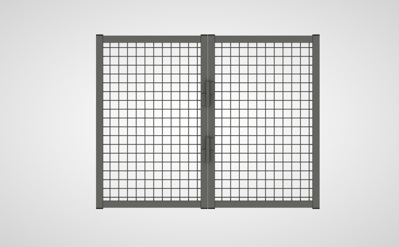 Vario-Eckaufsatzelement mit Gitterfüllung (System 9200)