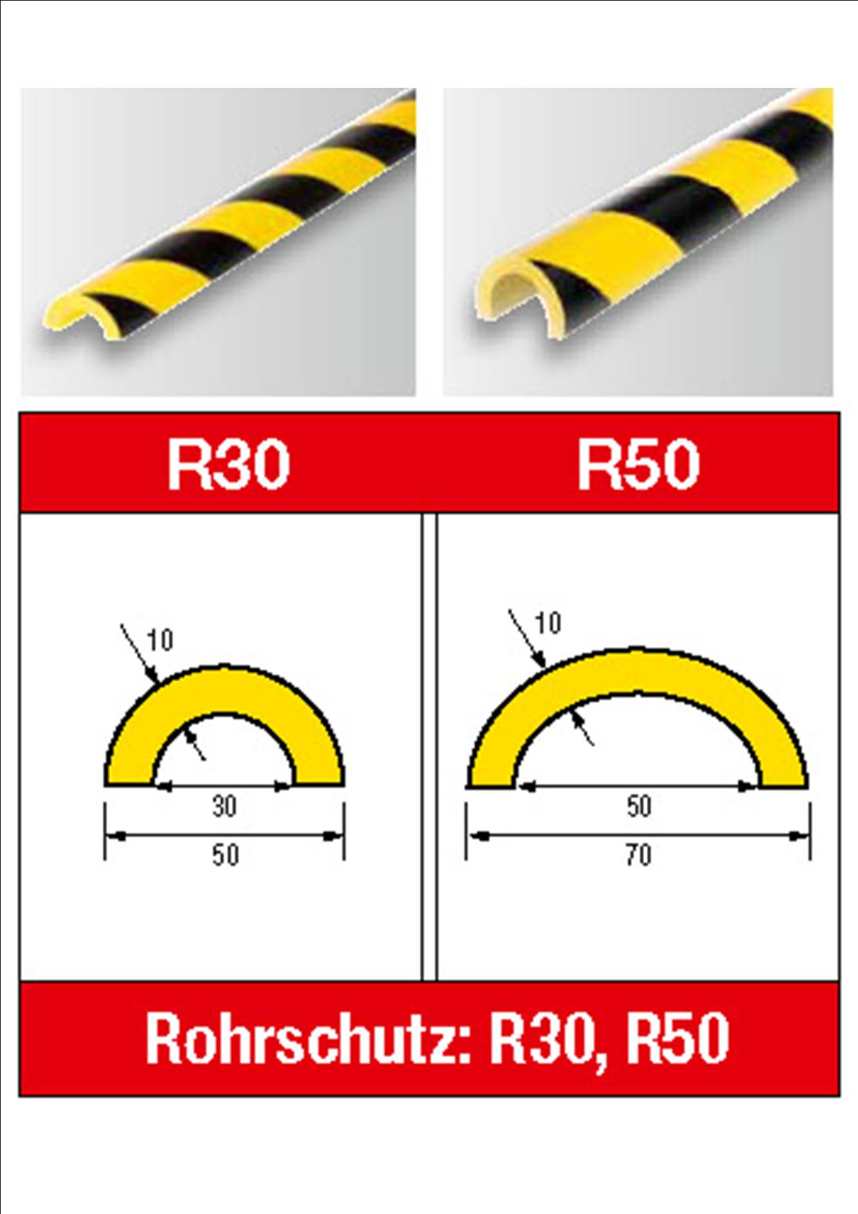 Rohrschutz aus PU-Schaum, selbstklebend