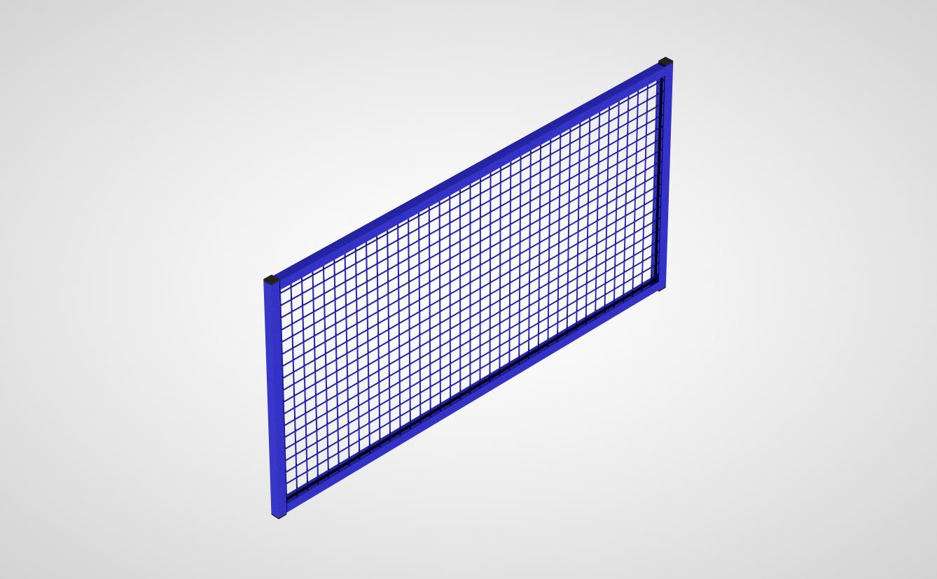 Aufsatz-Wandelement mit Gitterfüllung (System 9200)