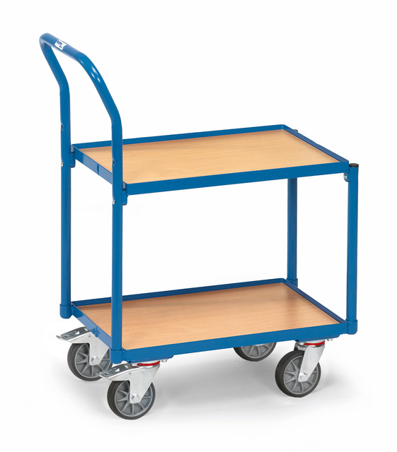 Eurokastenwagen mit geraden Böden und Rand, Tragkraft 250 kg