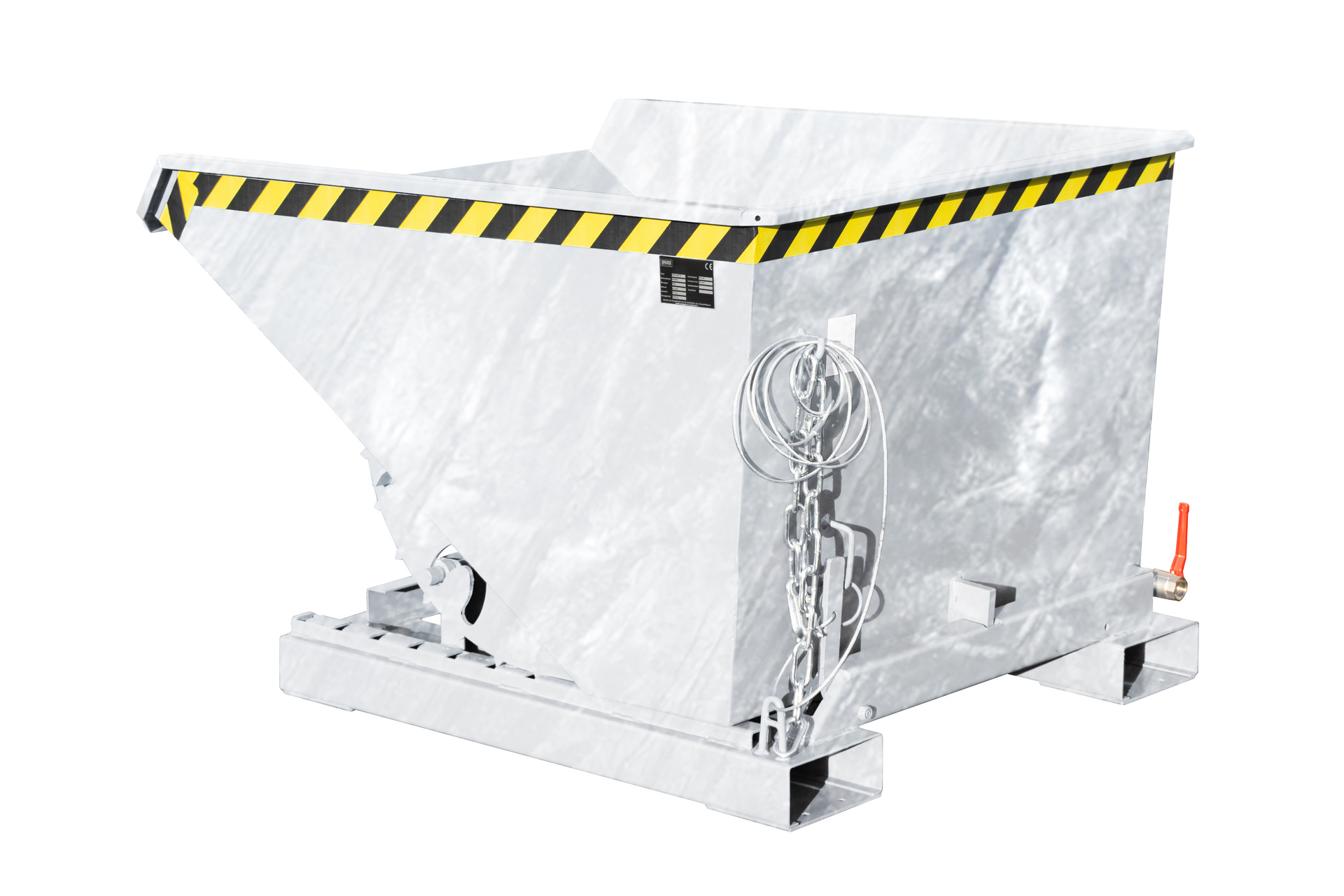 Späne-Kippbehälter EXPO-E mit Abrollmechanismus