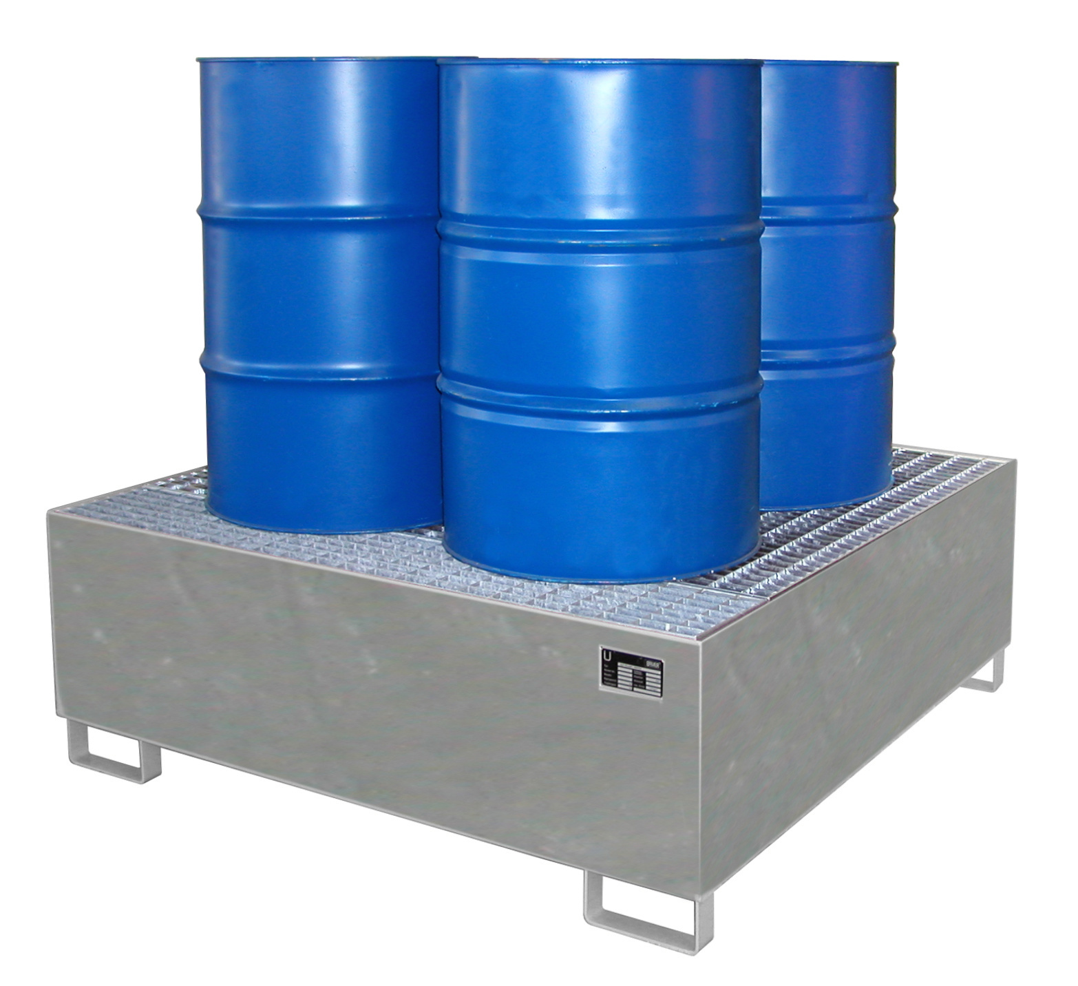 Auffangwanne mit Gitterrost Typ AW (zur Fasslagerung)