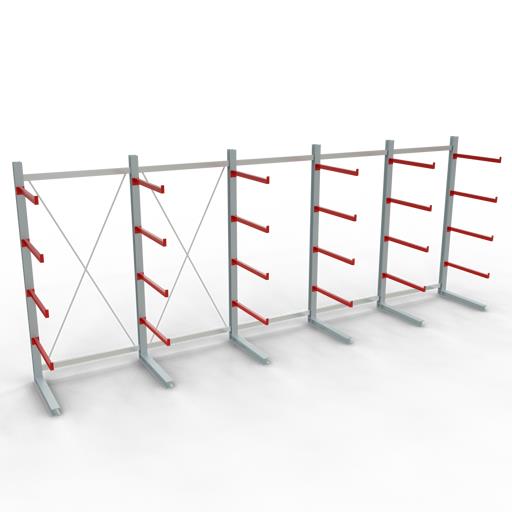 Einseitiges Kragarmregal-Set K6000 (für schwere Belastungen)