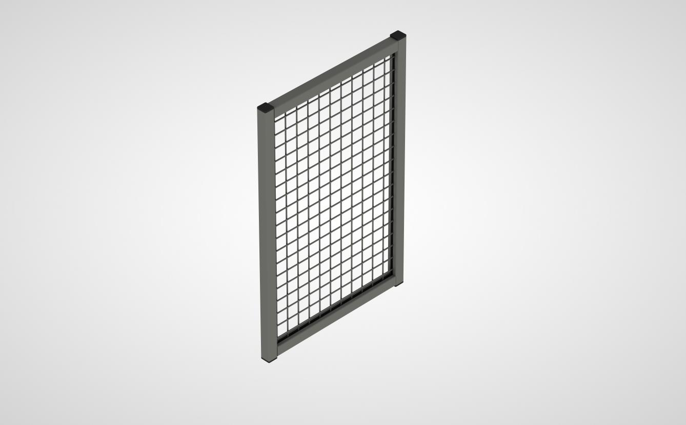 Aufsatz-Wandelement mit Gitterfüllung (System 9200)