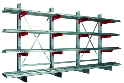 Einseitiges Kragarmregal-Set K6000 (für schwere Belastungen)
