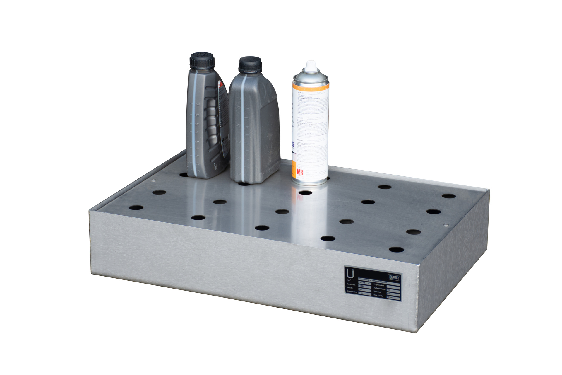 Kleingebindewanne für Paletten KGW-P/M (mit Lochblech-Rost)