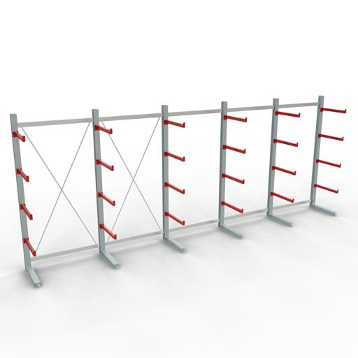 Einseitiges Kragarmregal-Set K6000 (für schwere Belastungen)