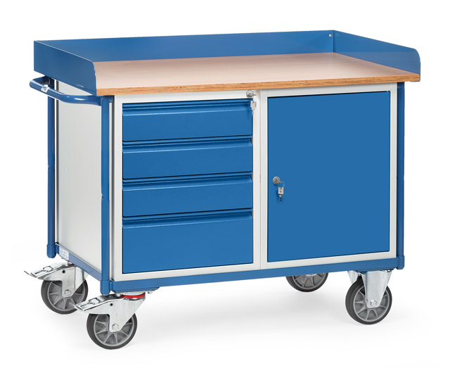 Werkstattwagen mit Abrollrand, Tragkraft 400 kg