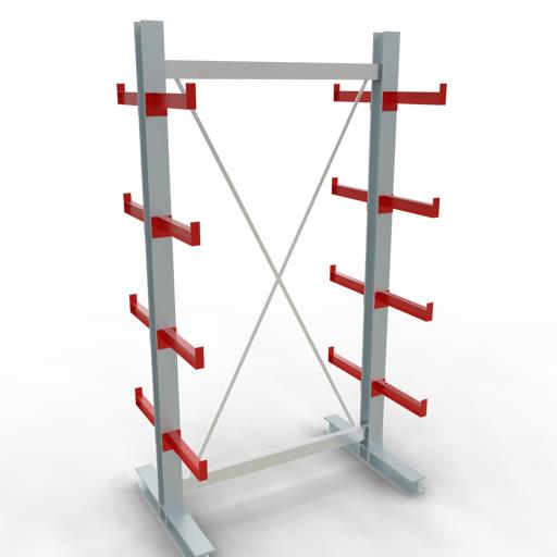 Doppelseitiges Kragarmregal-Set K3000 (für mittlere Belastungen)