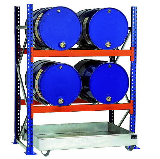 Umweltregal zur Lagerung schwerer Fässer
