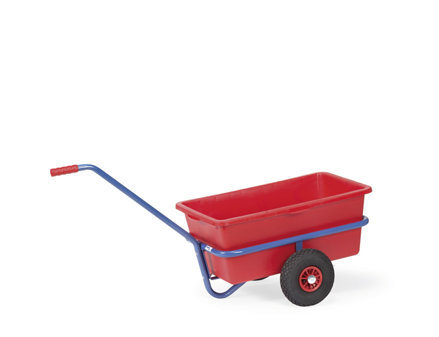 Kleiner Handwagen mit Kunststoffkasten, Tragkraft 200 kg | fetra 4101V