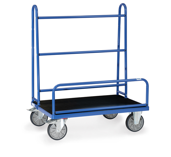 Plattenwagen, Ladefläche mit Riefengummi, Tragkraft 600 kg