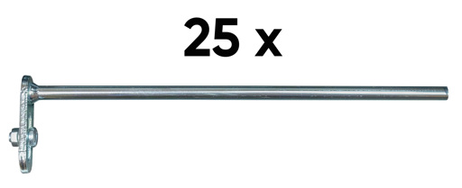 Lochwandhaken Typ 3, für Euro-Lochwände, 200 mm (VE=25 Stk)