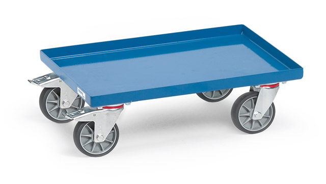 Eurokasten-Roller mit Blech-Plattform Tragkraft 250 kg