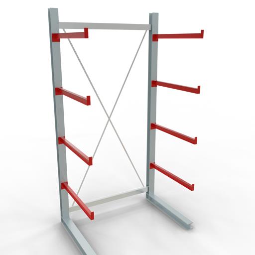 Einseitiges Kragarmregal-Set K6000 (für schwere Belastungen)