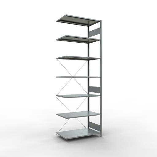 Stecksystem Eckregal, MULTIplus, 150 kg Fachlast