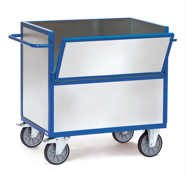 Blechkastenwagen mit verzinkten Blechen, Tragkraft 600 kg