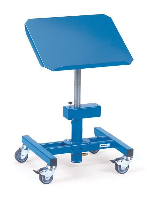 Schwerlast Materialständer mit pneumatischer Absenkung