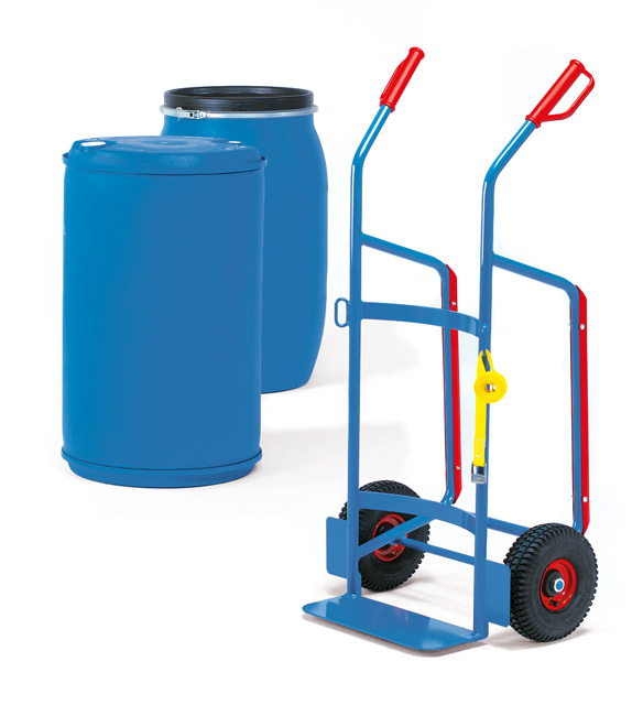 Große Fasskarre für Kunststoff-Fässer, Tragkraft 250 kg