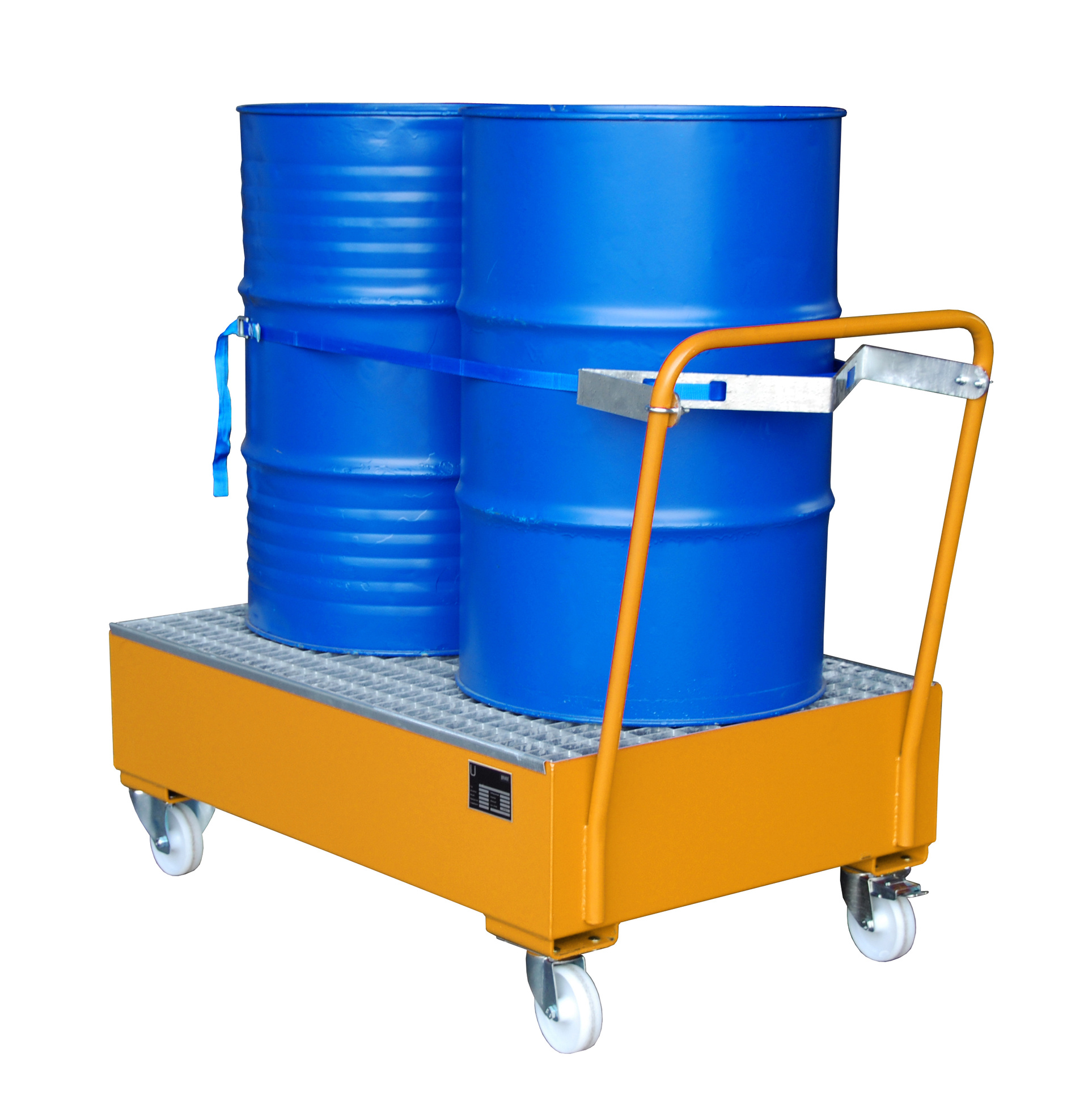 Fahrbare Auffangwanne SERIE 2000 mit Gitterrost