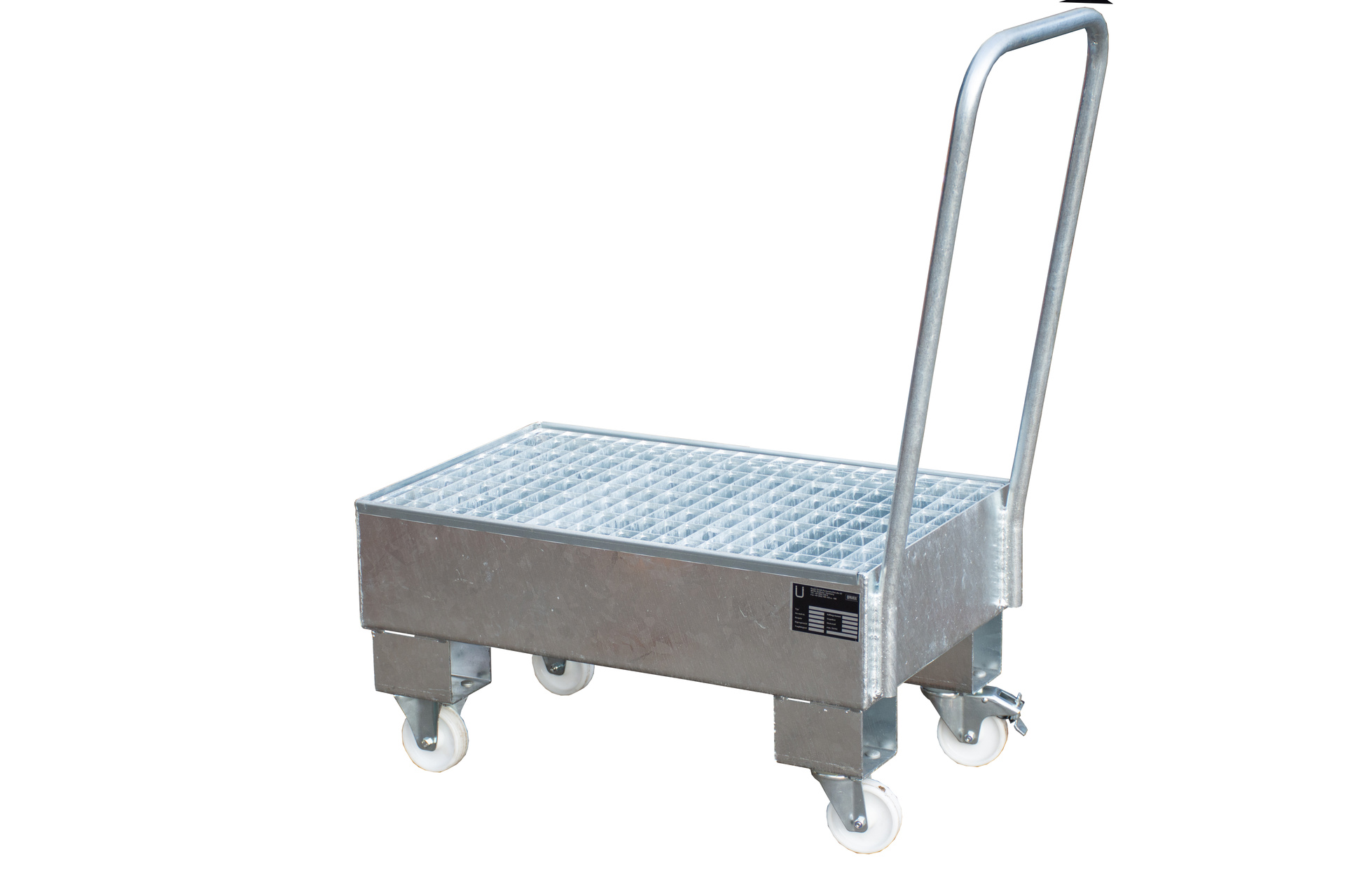 Fahrbare Auffangwanne Typ AW 60 mit Gitterrost