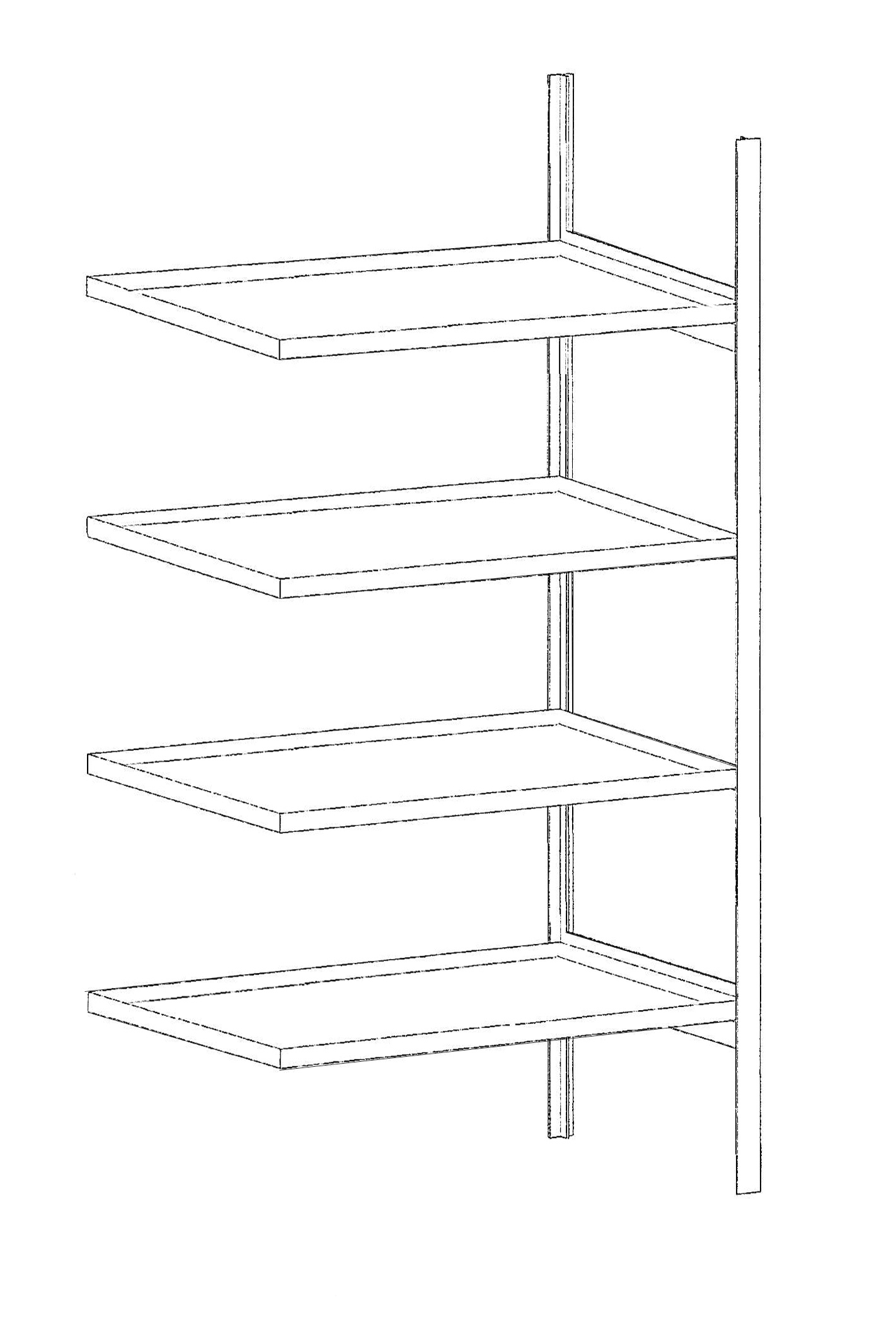 Kleingebinderegal mit Wannenboden SERIE 3000