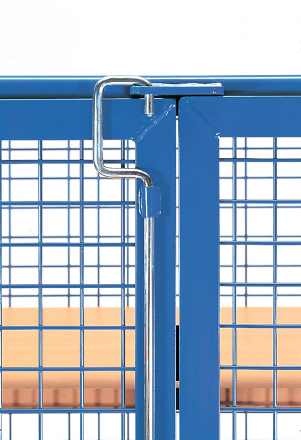 Kastenwagen mit Gitter, Türen - Stangenverschluss