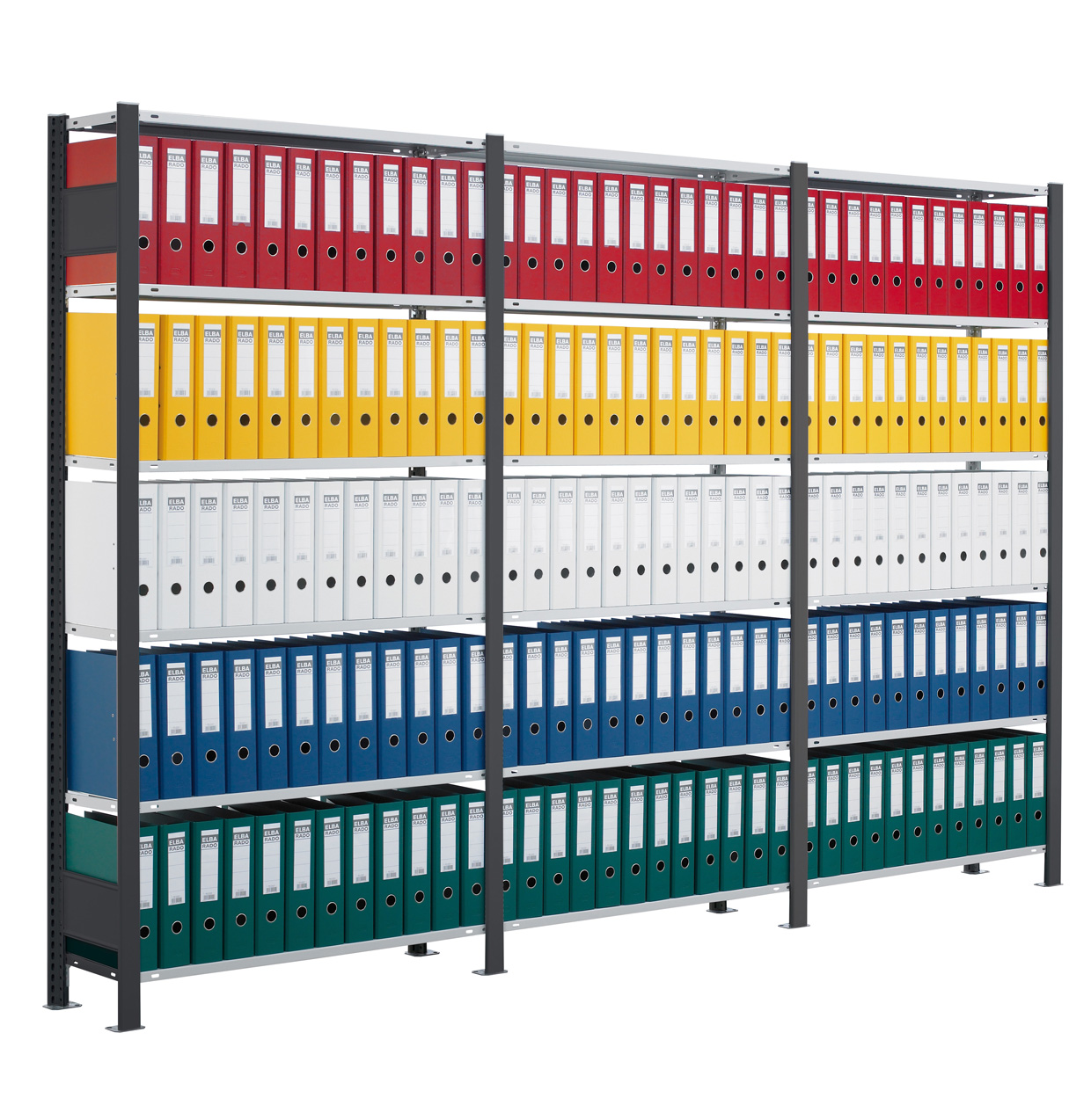 Ordnerregal zur Lagerung von Aktenordnern