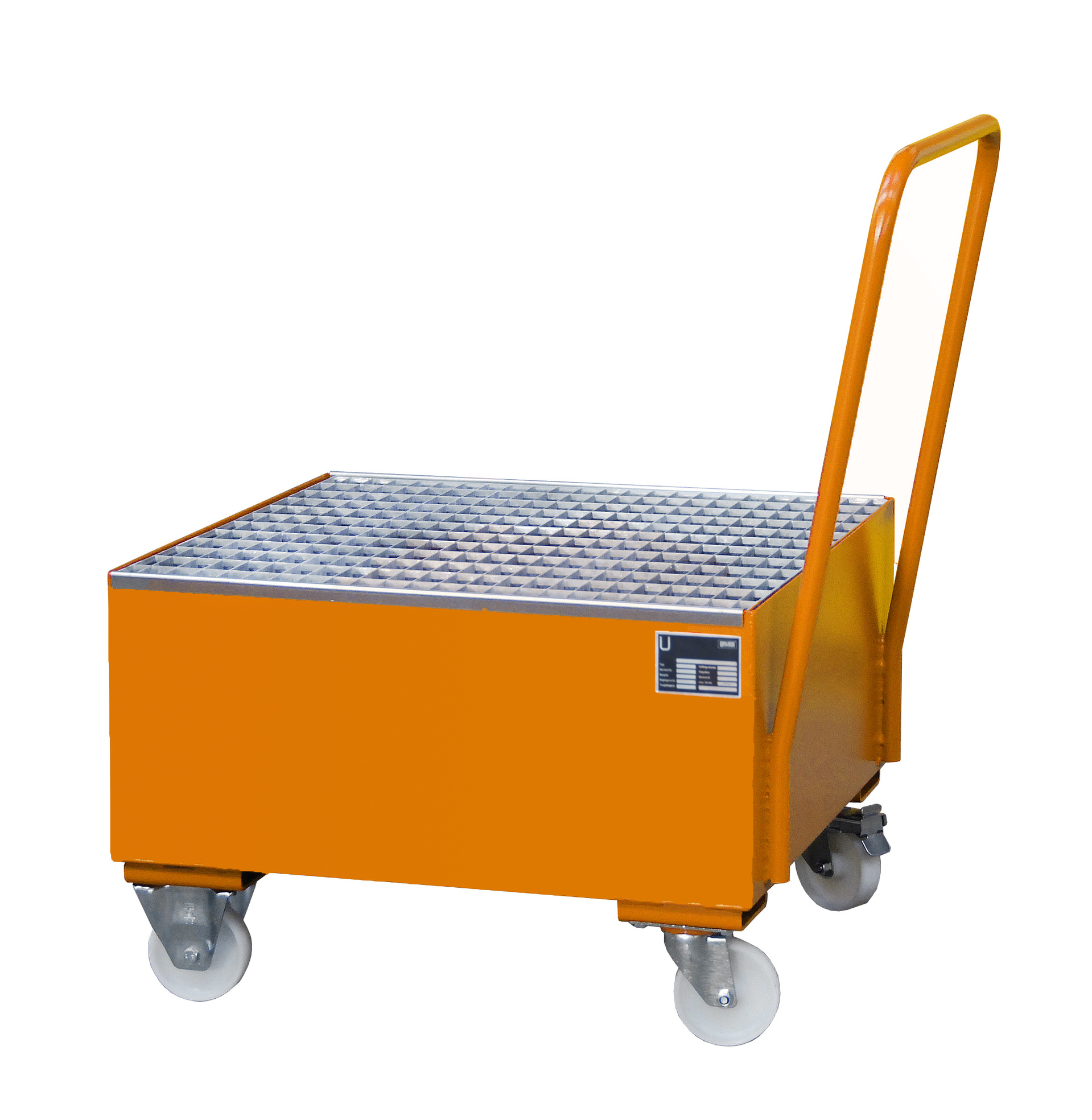 Fahrbare Auffangwanne SERIE 2000 mit Gitterrost