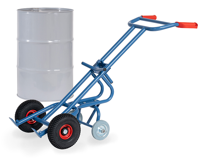 Fasskarre mit Stützräder, Tragkraft 300 kg | fetra 2079