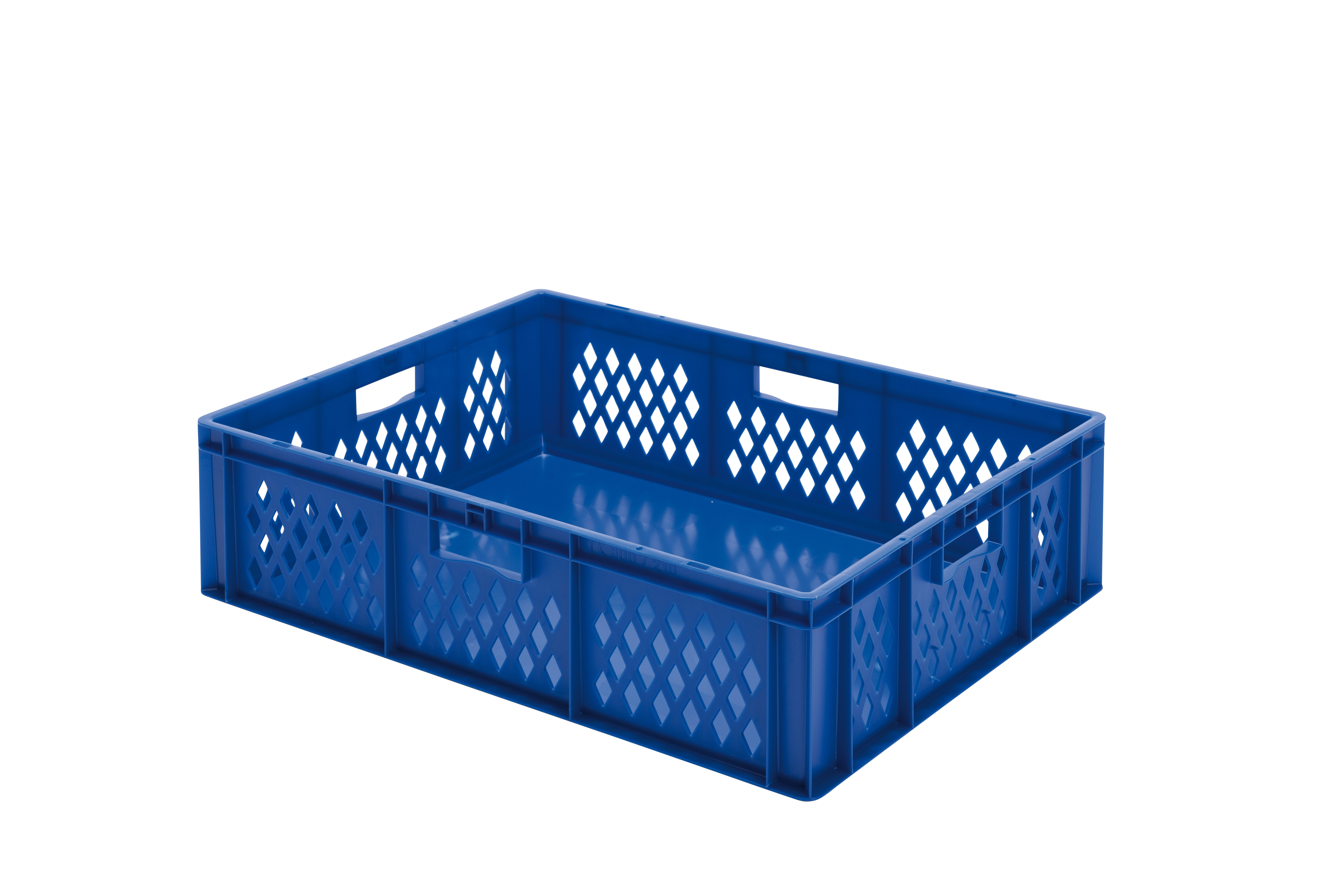 2 Stück Transport-Stapelkasten TK, L800 x B600 mm, durchbrochen