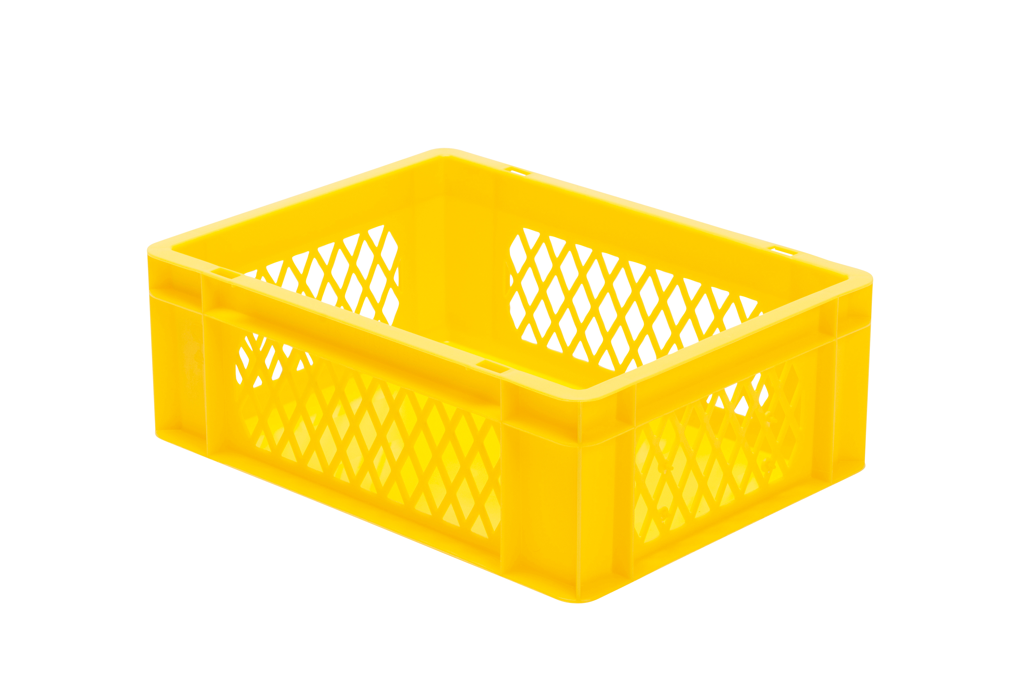 4 Stück Transport-Stapelkasten TK, L400 x B300 mm, Wände durchbrochen